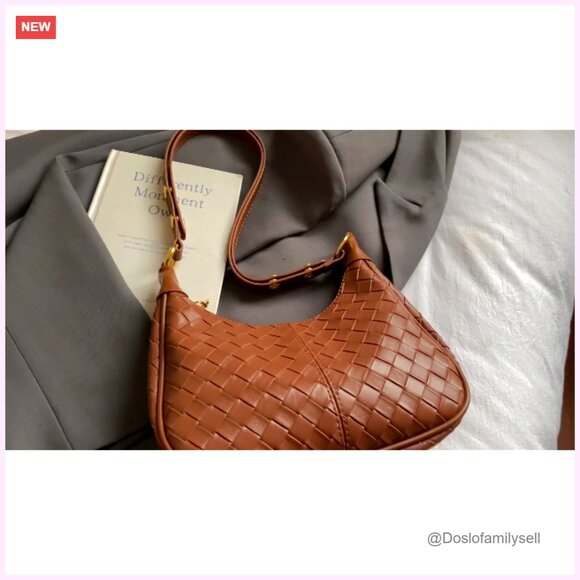 PU Leather Hobo Bag, Adjustable Strap, Mini Crossbody Purse